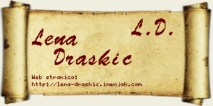 Lena Draškić vizit kartica